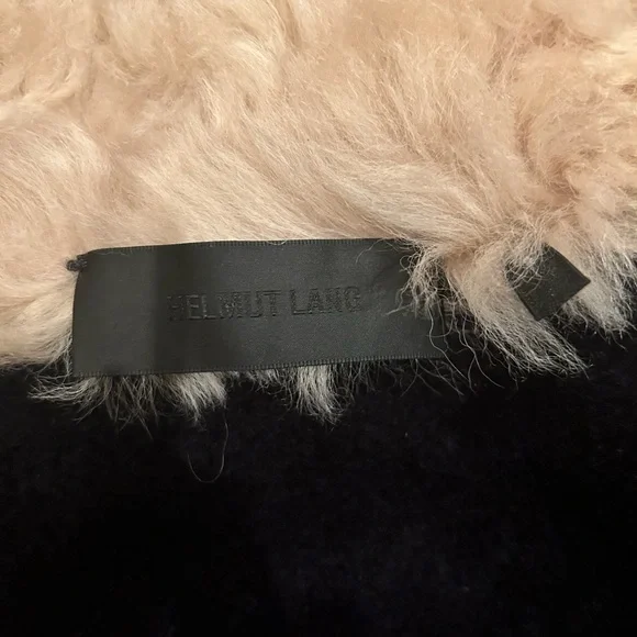 Helmut Lang Shearling Bomber Jacket. Sheep leather with fur trim - Picture 7 of 9